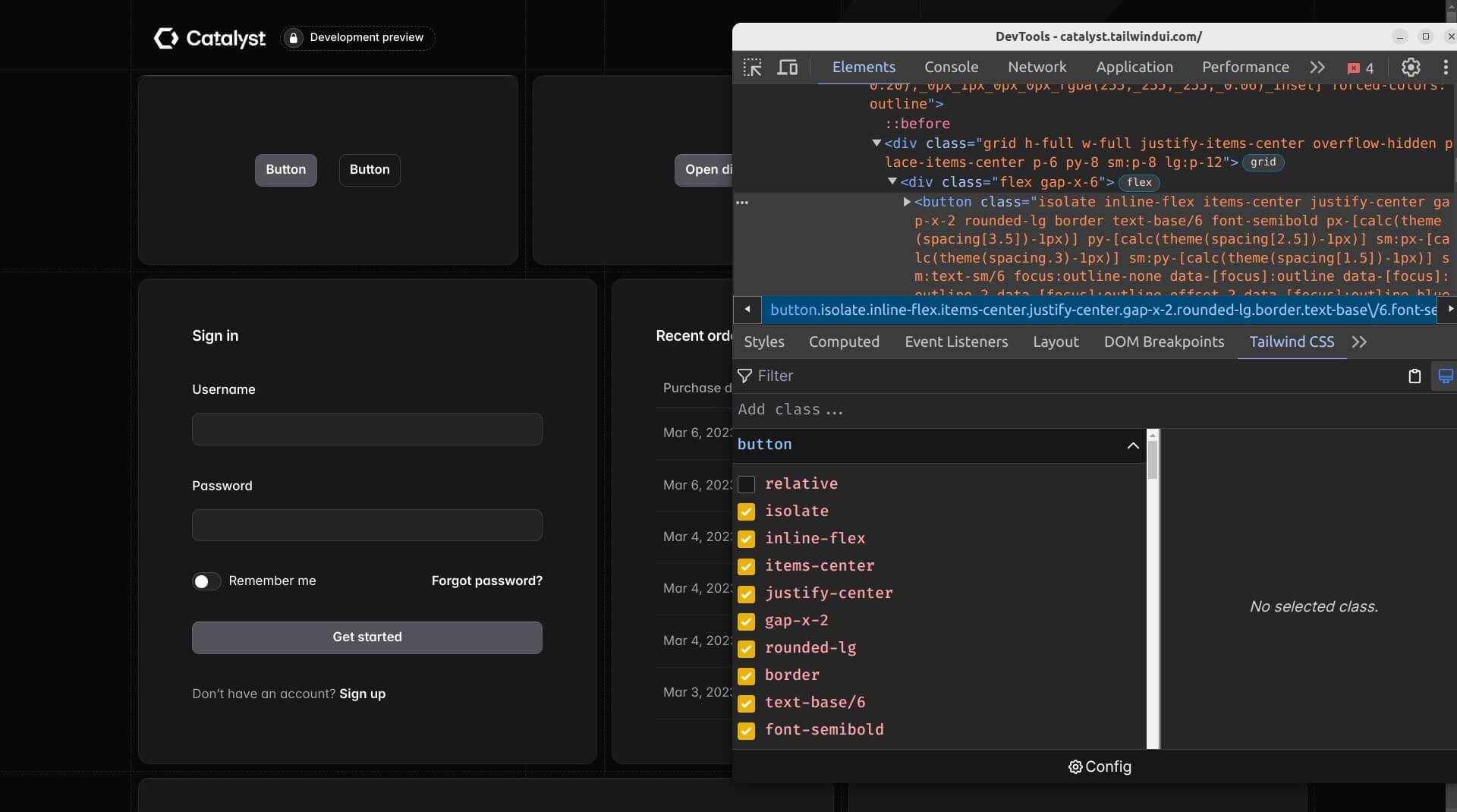 Tailwind devtools